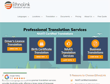 Tablet Screenshot of ethnolink.com.au